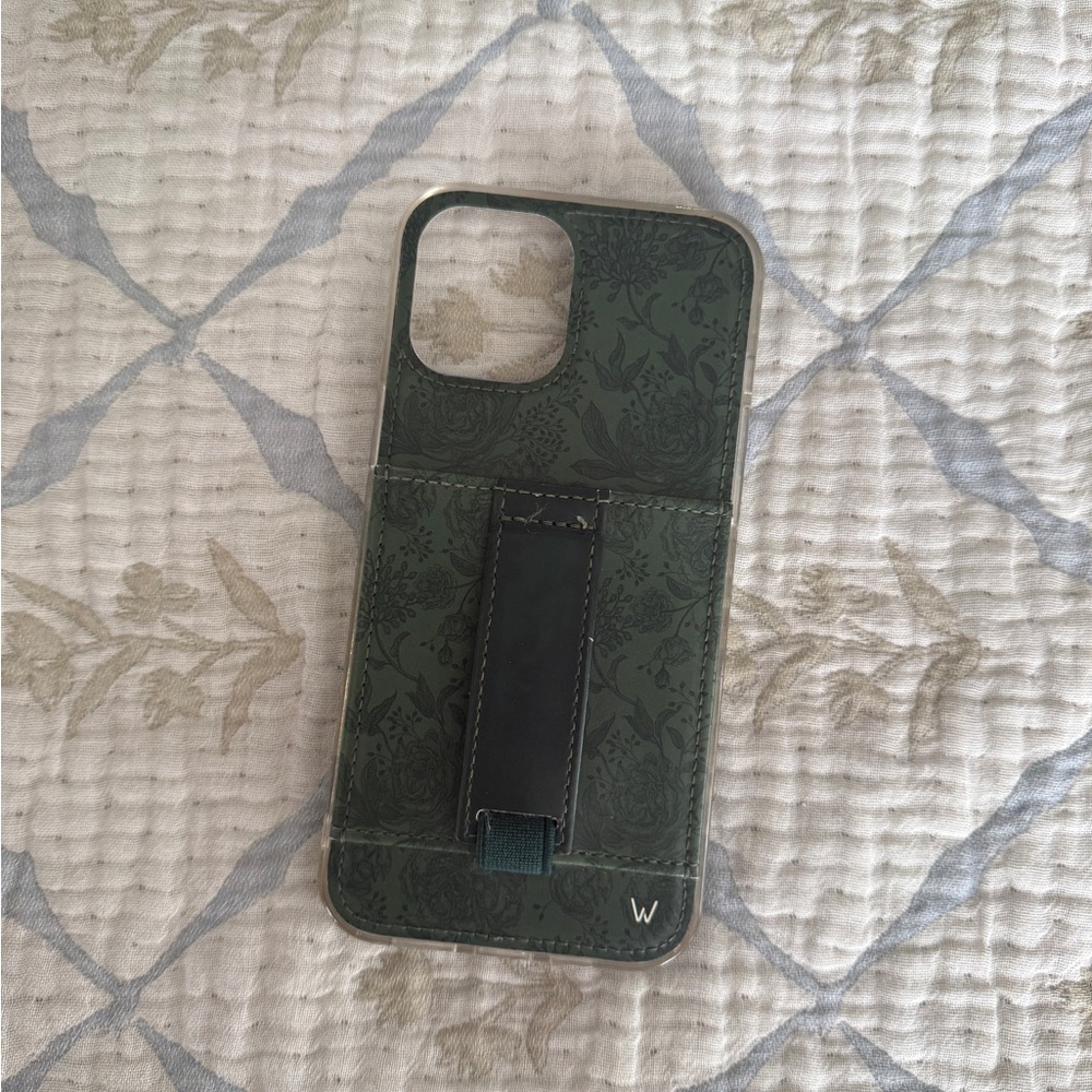 Elegant Dark Green Phone Case with Stand